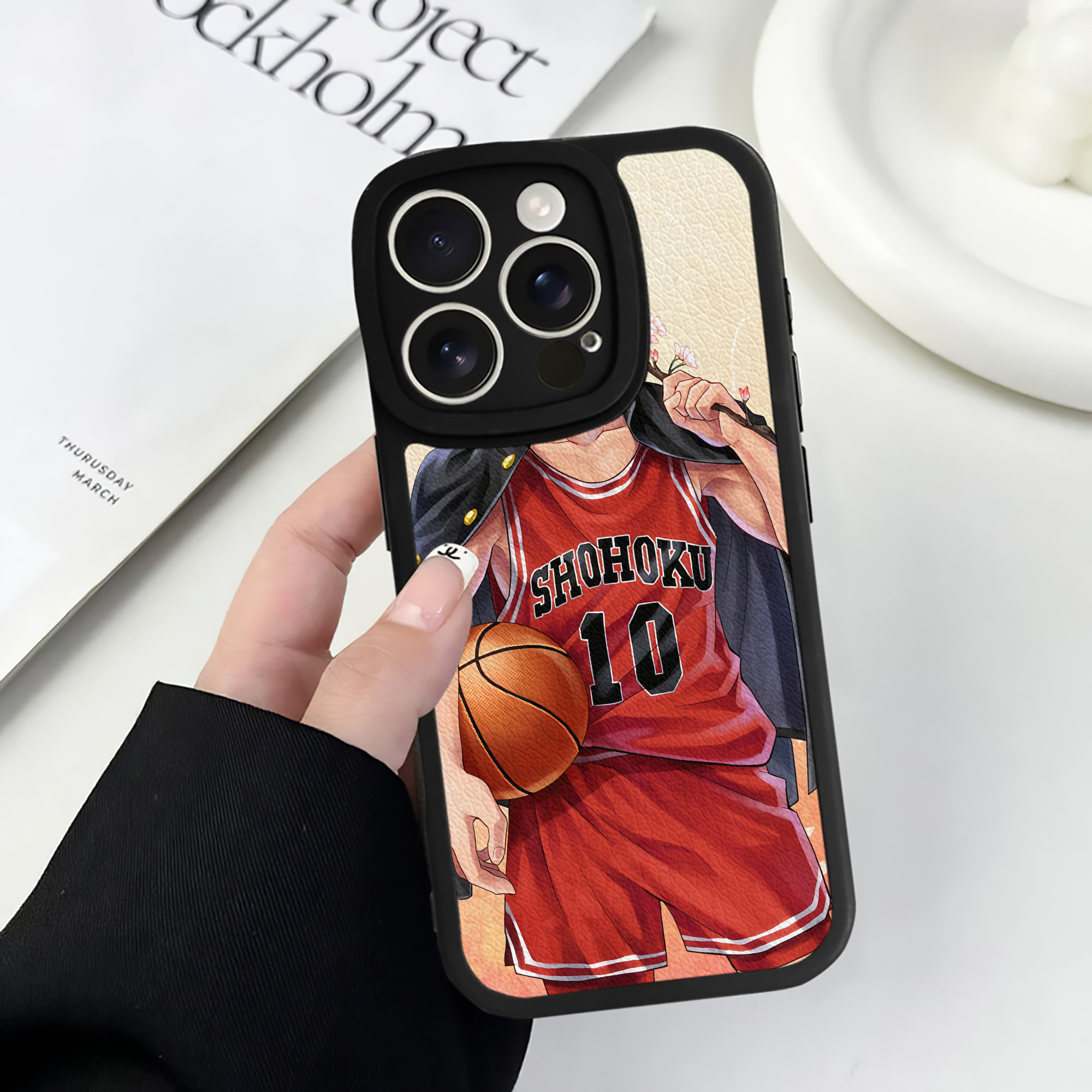（画像用） SLAM DUNK／スラムダンク 【iPhone 16シリーズ対応】シリコンスマホケース（レザー調） 材質：シリコン